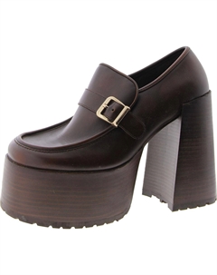 Женские туфли-лоферы Kerigan из искусственной кожи на платформе и каблуках, коричневый Steve madden