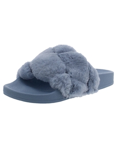 Женские шлепанцы для бассейна Snooze из искусственного меха, синий Steve madden