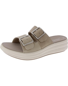 Женские сандалии Drift Buckle с мягкой стелькой из искусственной кожи, цвет sand combi Cloudsteppers by clarks