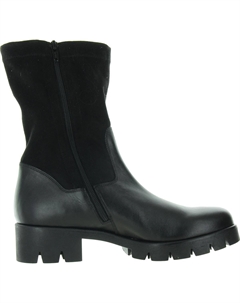 Женские кожаные сапоги на молнии до середины голени, черный Gabor