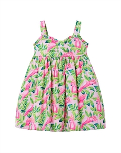 Сарафан с тропической птицей от, цвет multi Janie and jack