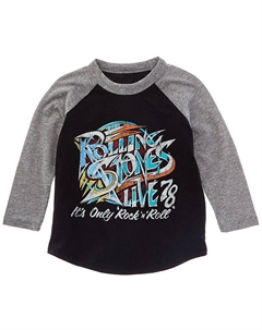 Футболка бейсбольная Rolling Stones Live 78, черный Chaser