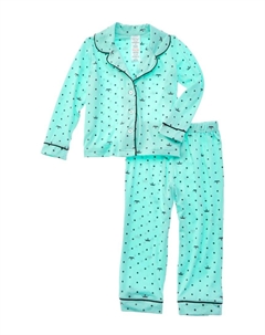 2-х предметный теплый и пушистый пижамный комплект René Rofé, зеленый Rene rofe