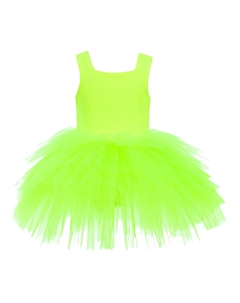 Платье-пачка желтого неонового цвета Mimi tutu