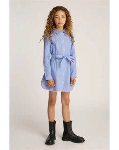 Платье из хлопка для маленькой девочки, синий Tommy hilfiger