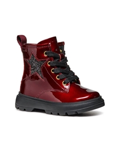 Ботинки из кожи Kiddartah, красный Geox
