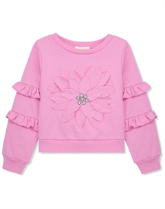 Детский 3D-свитер с цветочным принтом Kids, фиолетовый Peek