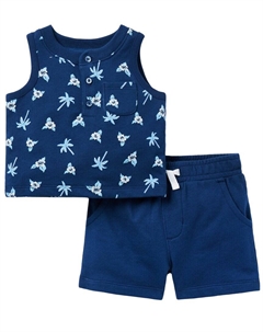 Комплект из махрового трикотажа Baby Palm Hibiscus, зеленый Janie and jack