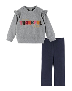 Комплект из свитера и леггинсов с блестками от, синий Andy & evan