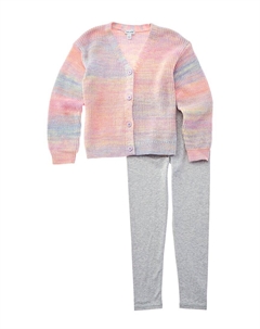 Великолепный комплект из 2 предметов: кардиган и леггинсы, розовый Splendid