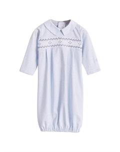 Бэбикоттонс Смоук Детская ночная рубашка, синий Babycottons