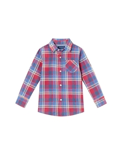 Двухсторонняя клетчатая рубашка на пуговицах от, красный Andy & evan