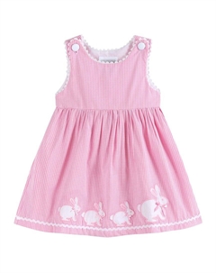 Платье-футляр для семейного платья Gingham Bunny, розовый Lil cactus