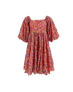 Платье с пайетками в виде клубничного торта на день рождения, розовый Lola + the boys