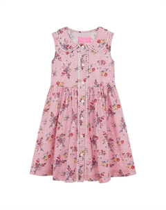 Платье из хлопка для девочек с цветочным принтом Mary, розовый Holly hastie