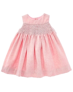 Сарафан из смеси шерсти и сборок, красный Rachel riley