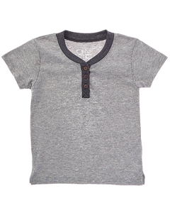 Футболка Triblend Henley, серый Chaser