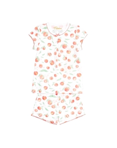 Детская короткая пижама Pima в летних персиковых тонах Petidoux