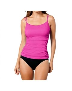 Слитный купальник на косточках Sofaux Dd-Cup в розовом цвете Miraclesuit