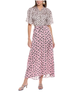 Платье макси, розовый Maje