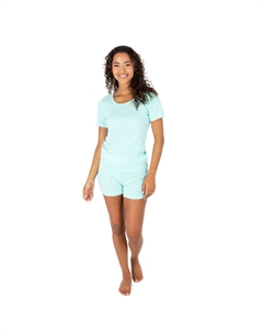 Женская хлопковая пижама из двух частей, цвет aqua Leveret