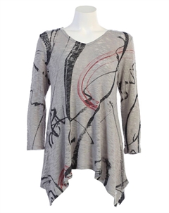 Женская вязаная туника Matilda Sweater Knit In Grey Multi Jess & jane