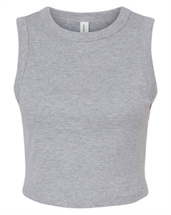 Женская майка Micro Rib Muscle Crop, цвет athletic heather Bella+canvas