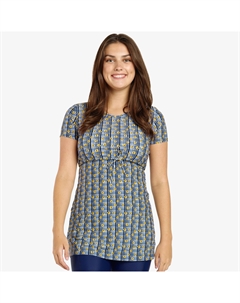 Женская туника для плавания с коротким рукавом Nikki для кормления и материнства, цвет sunflower picnic Calypsa