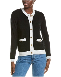 Пиджак Brodie из смеси кашемира, шерсти и кашемира с контрастными пуговицами, черный Brodie cashmere