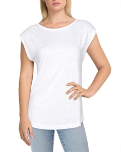 Женская льняная майка-топ для мышц, цвет blanco Frame