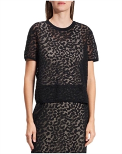 Футболка с кружевом, черный Theory