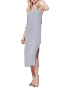 Платье-майка миди Sage серого цвета Paige