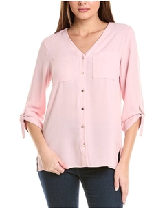 Туника Roll-Up Tab, розовый Jones new york
