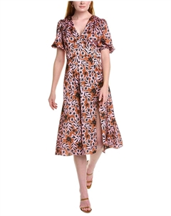 Платье миди Nola, коричневый Alexia admor