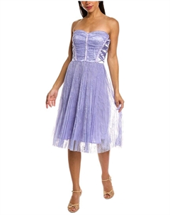 Платье миди, фиолетовый Elisabetta franchi