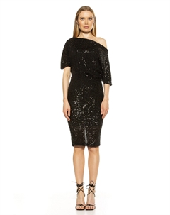 Платье Оливия с пайетками, черный Alexia admor