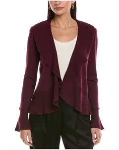 Кардиган Ruffle, фиолетовый St. john