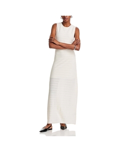 Женское макси-платье с люверсами и текстовым узором, слоновая кость Rag & bone