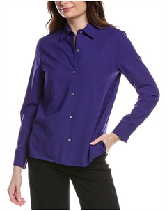 Рубашка из смеси шерсти New Straight, синий Theory