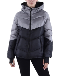 Женская куртка-пуховик с подкладкой из искусственного меха для холодной погоды, черный/серебряный Steve madden