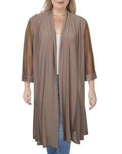 Женский топ Plus с годе Office Duster, серо-коричневый R&m richards
