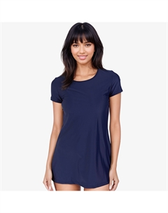 Женская удлиненная туника для плавания Anna, темно-синий Calypsa