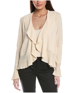 Кардиган Fluid Ruffle Knit, бежевый St. john