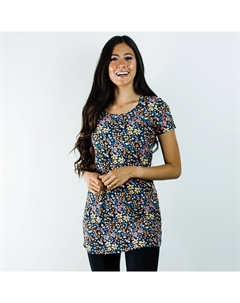 Женская удлиненная туника для плавания Anna, цвет evening blossoms Calypsa