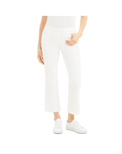 Женские расклешенные эластичные укороченные брюки, цвет sea salt Theory