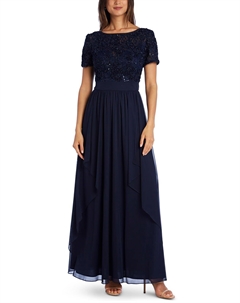 Женское вечернее платье макси с пайетками R&m richards