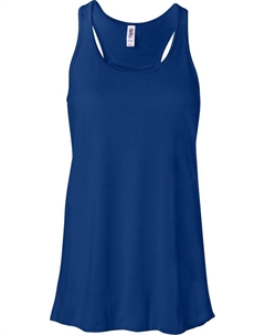 Женская струящаяся майка-борцовка, цвет true royal Bella+canvas