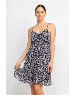 Женское мини-платье с двумя бретелями сзади, черный Fashnzfab