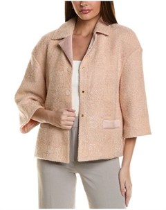 КУРТКА -GINGHAMEYELASHTWEEDKNIT, розовый St. john