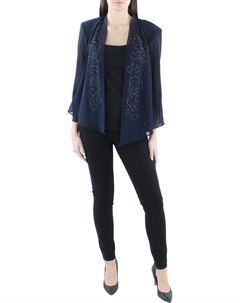 Женский декорированный кардиган-топ, темно-синий R&m richards